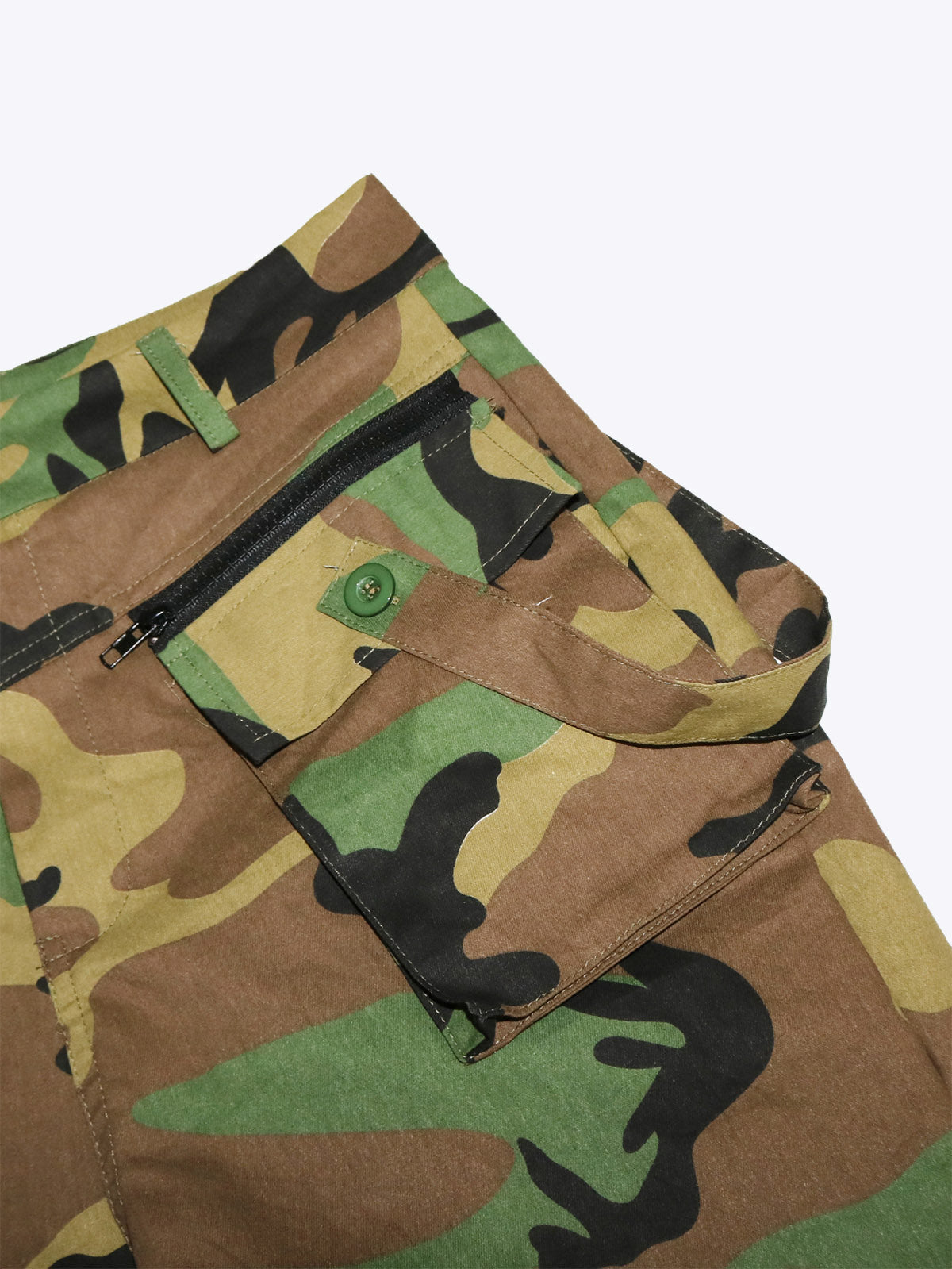 High Waist Camouflage Cargo Pants