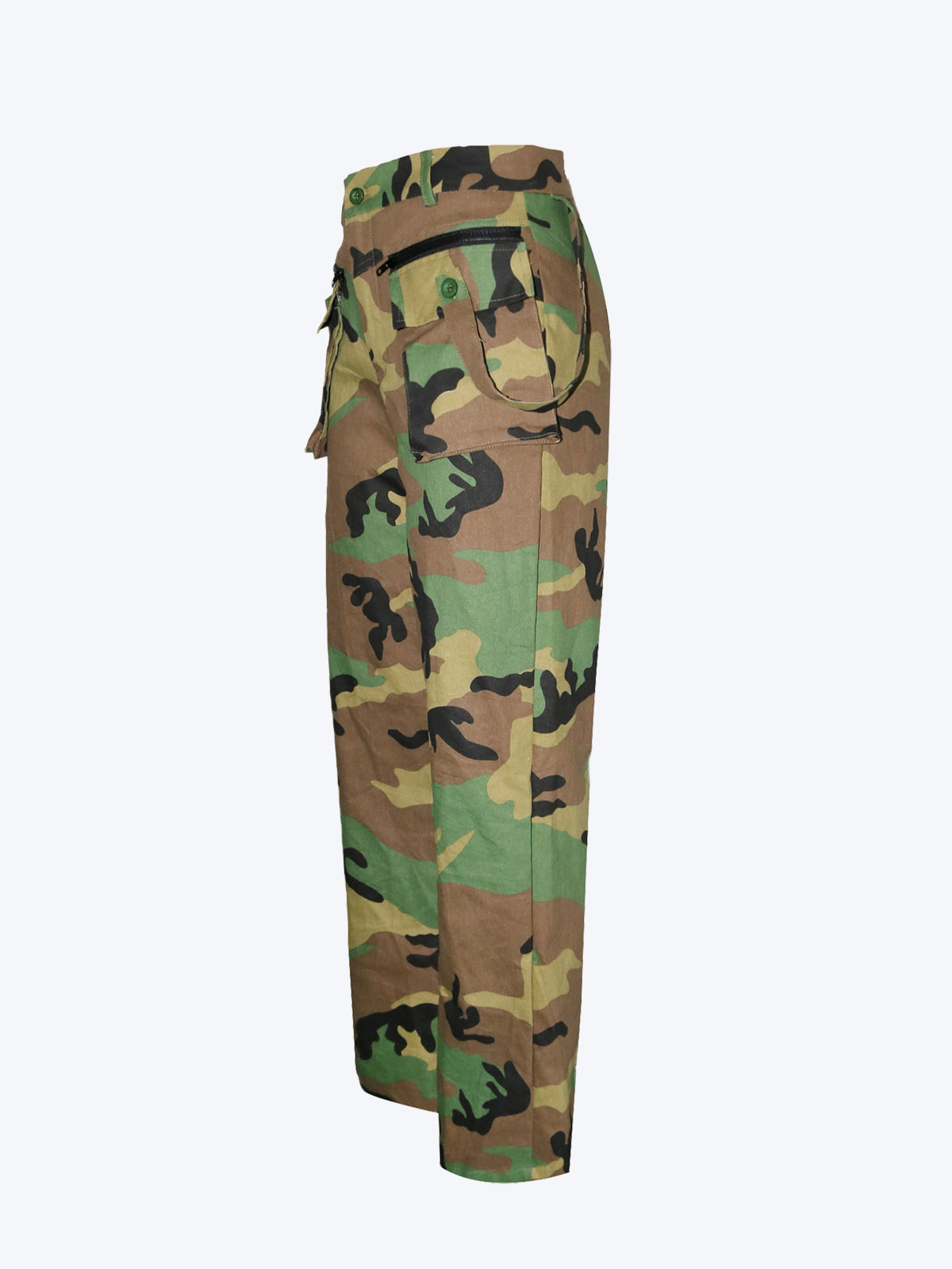 High Waist Camouflage Cargo Pants