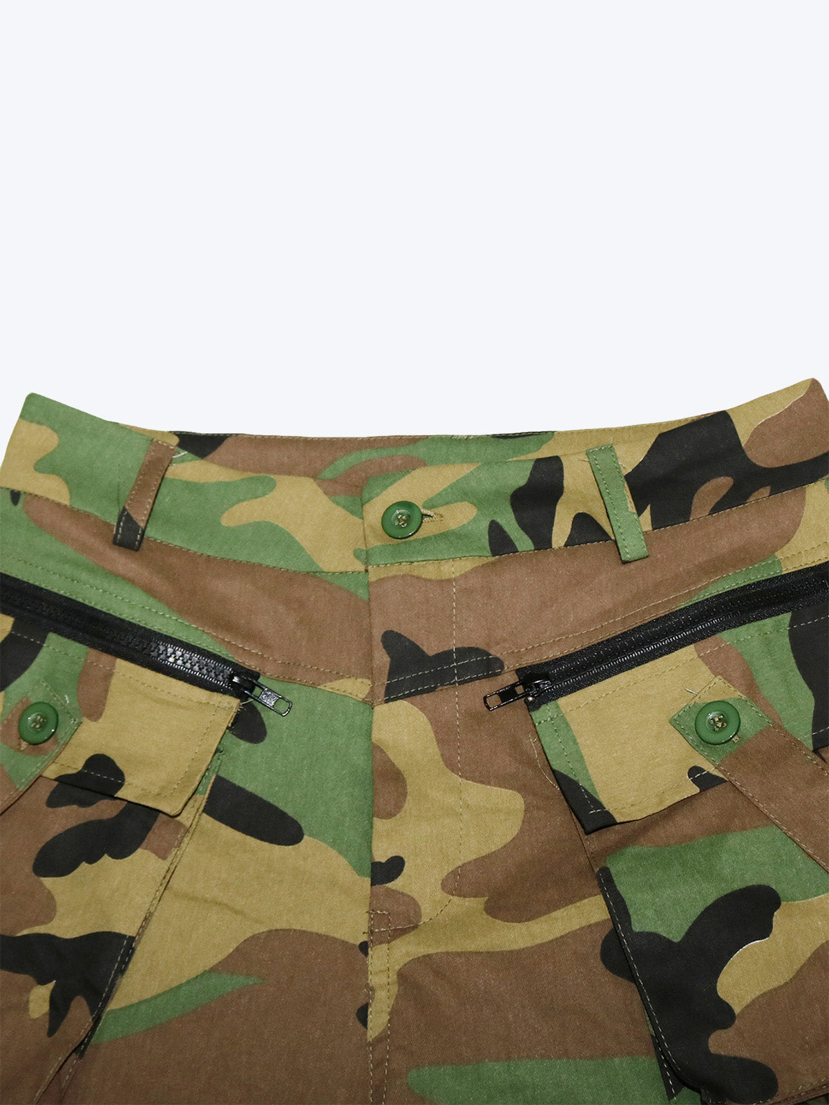 High Waist Camouflage Cargo Pants