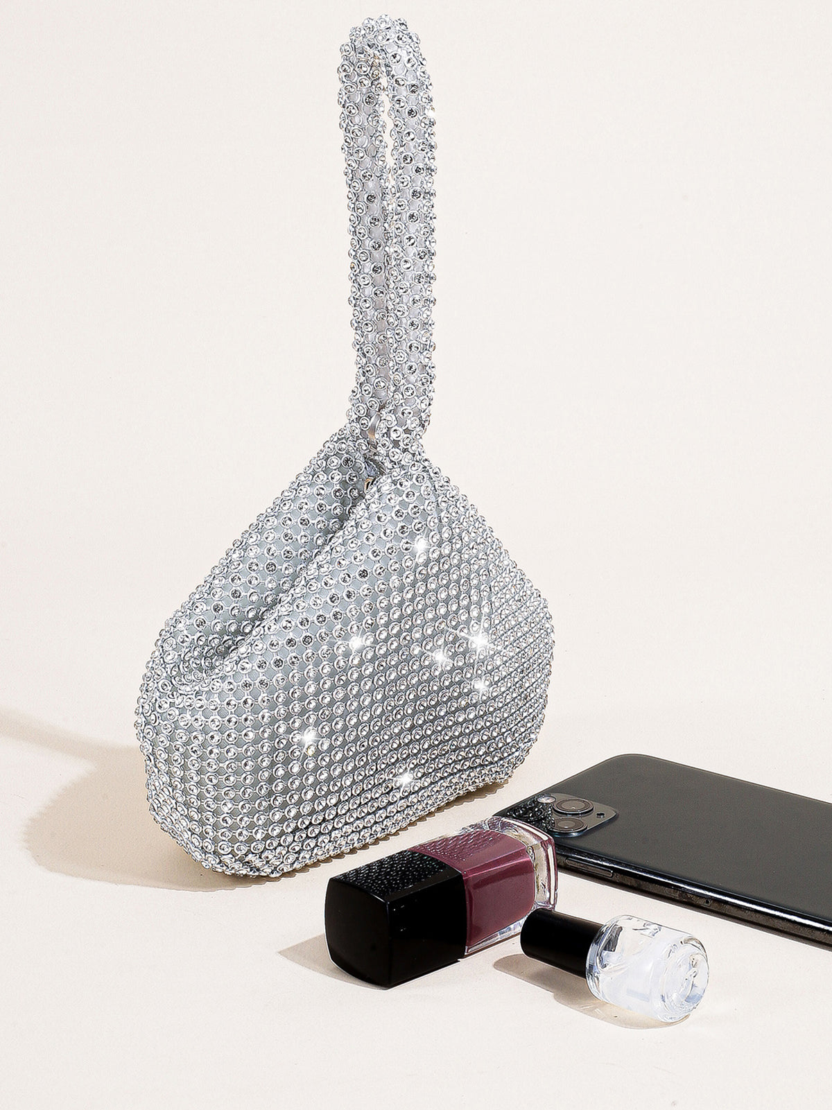 Rhinestone Triangle Evening Clutch