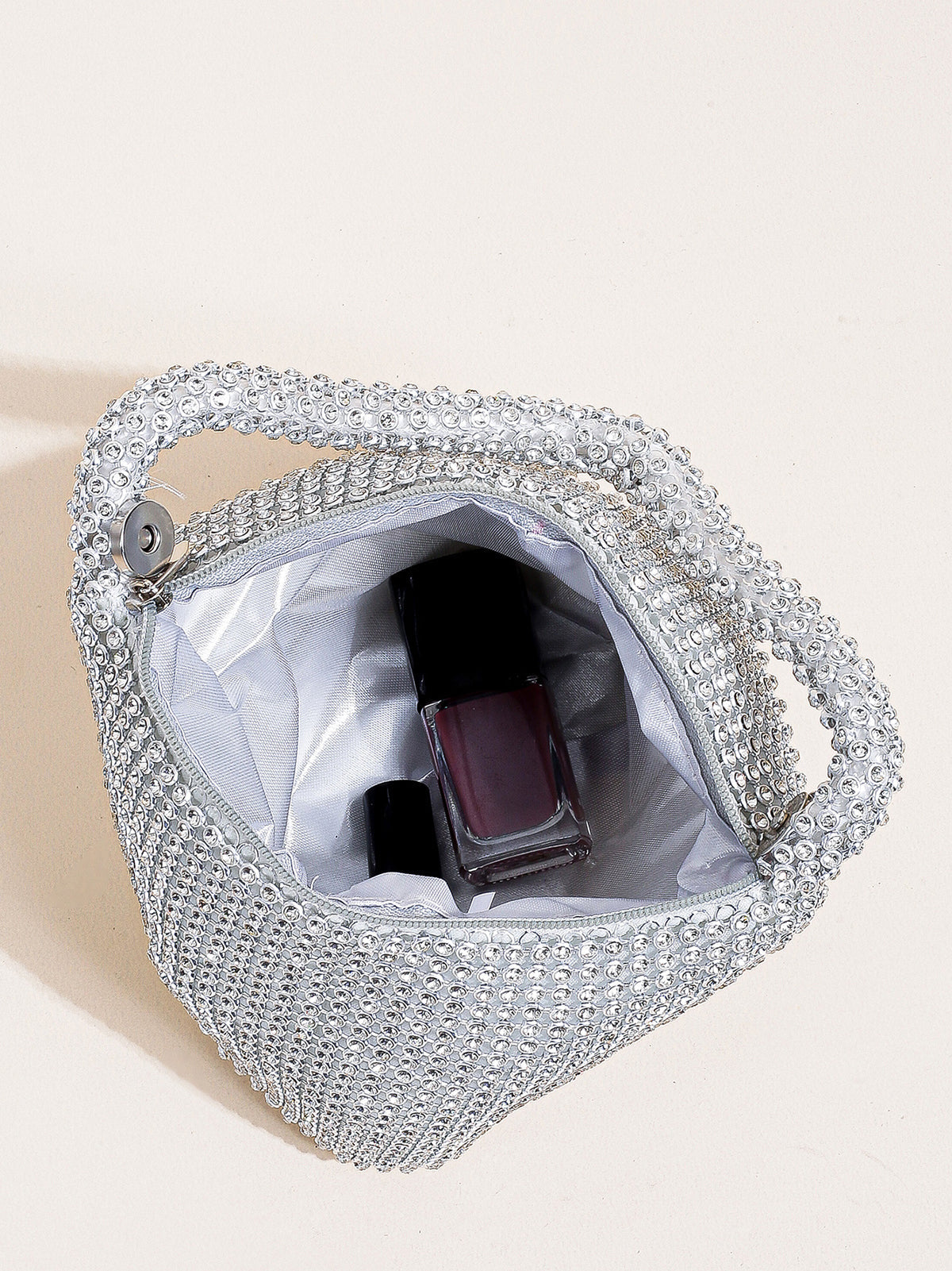 Rhinestone Triangle Evening Clutch