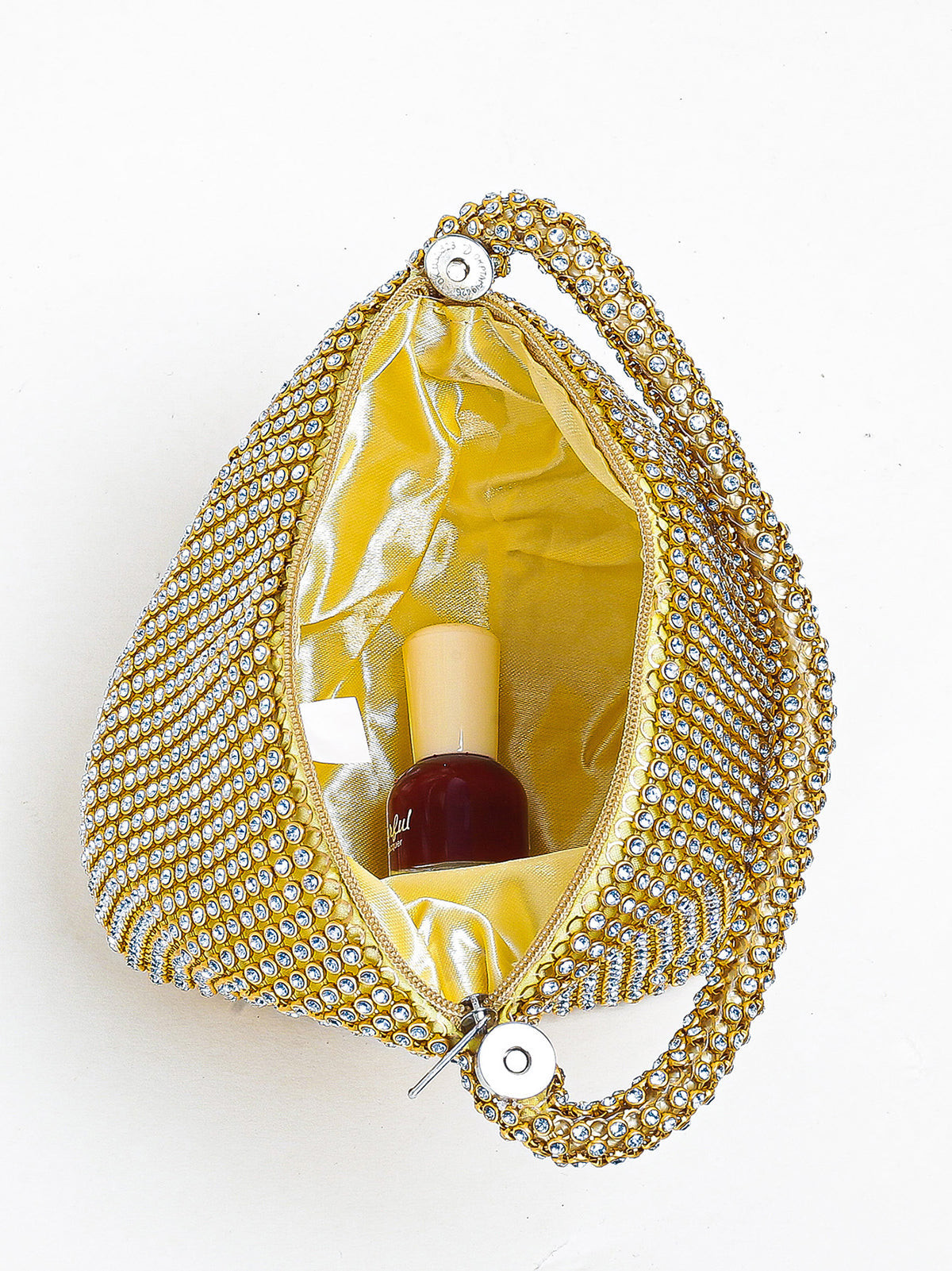 Rhinestone Triangle Evening Clutch