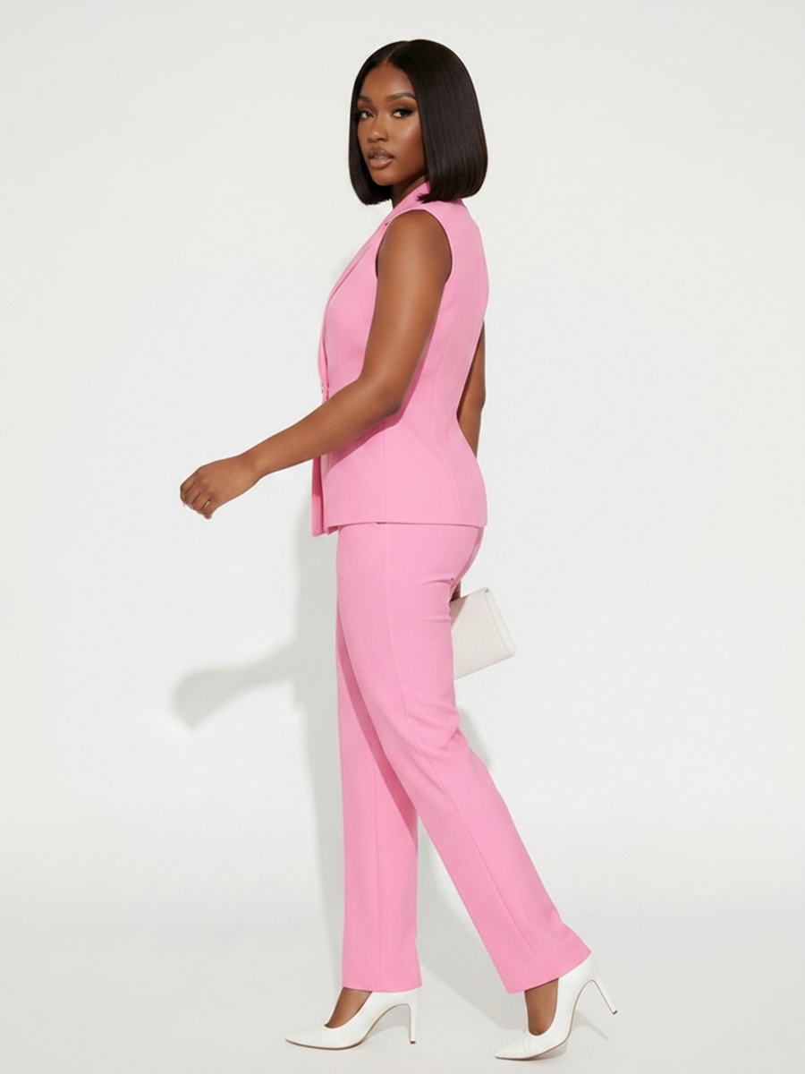 Vest Top Wide Leg Pants Set