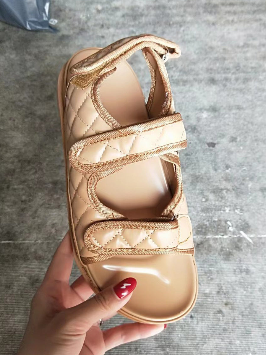 Soft Sole Chic Velcro Beach Sandal
