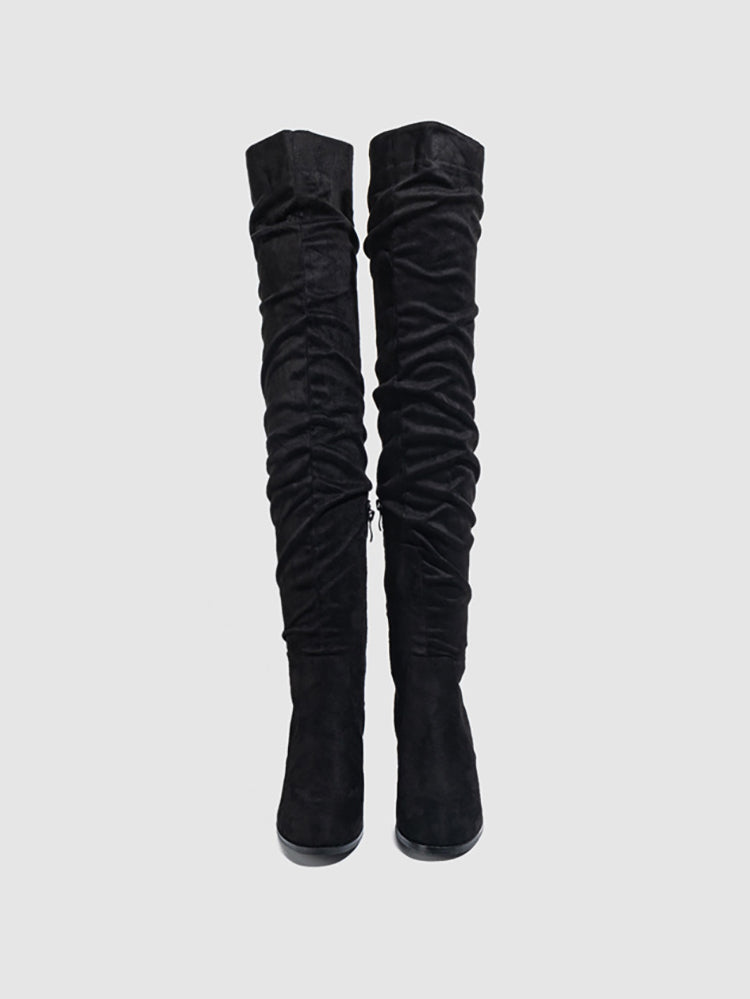 Suede Over-the-Knee Boots