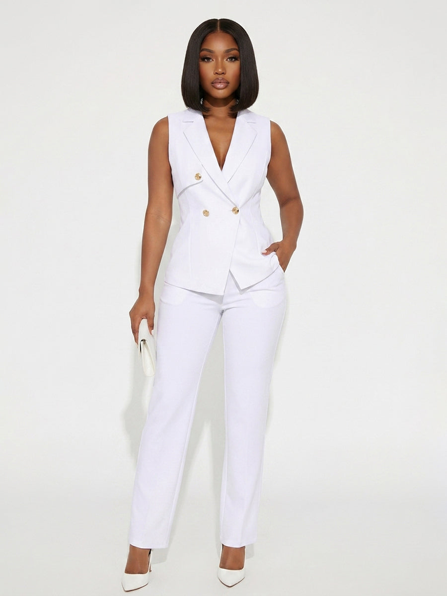 Vest Top Wide Leg Pants Set
