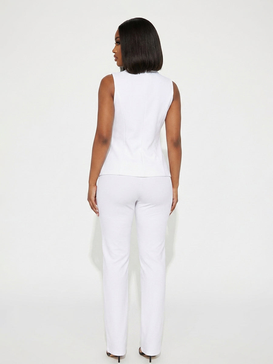 Vest Top Wide Leg Pants Set