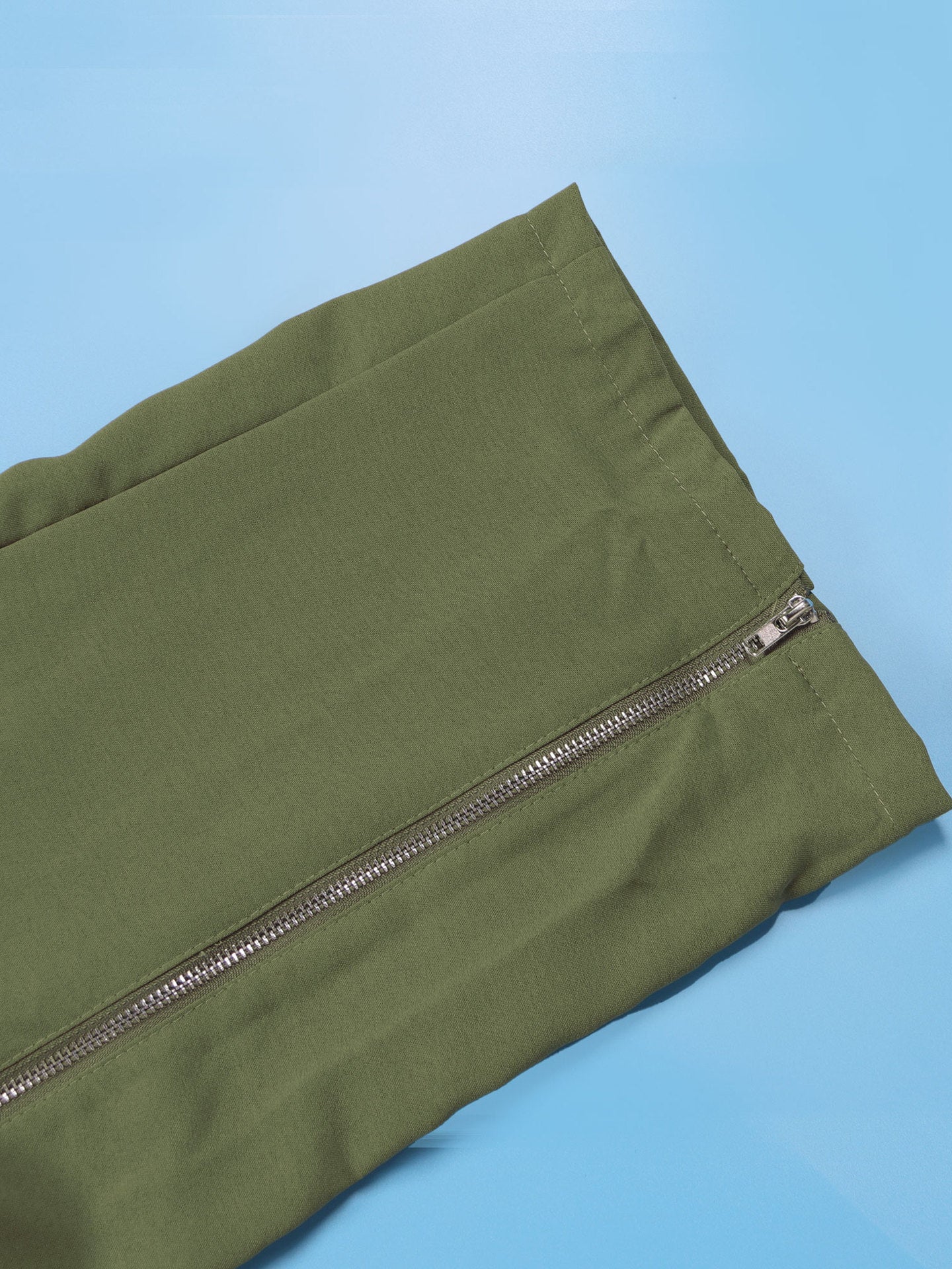 Short Sleeve Zipper Pocket Wide Leg Jumpsuit