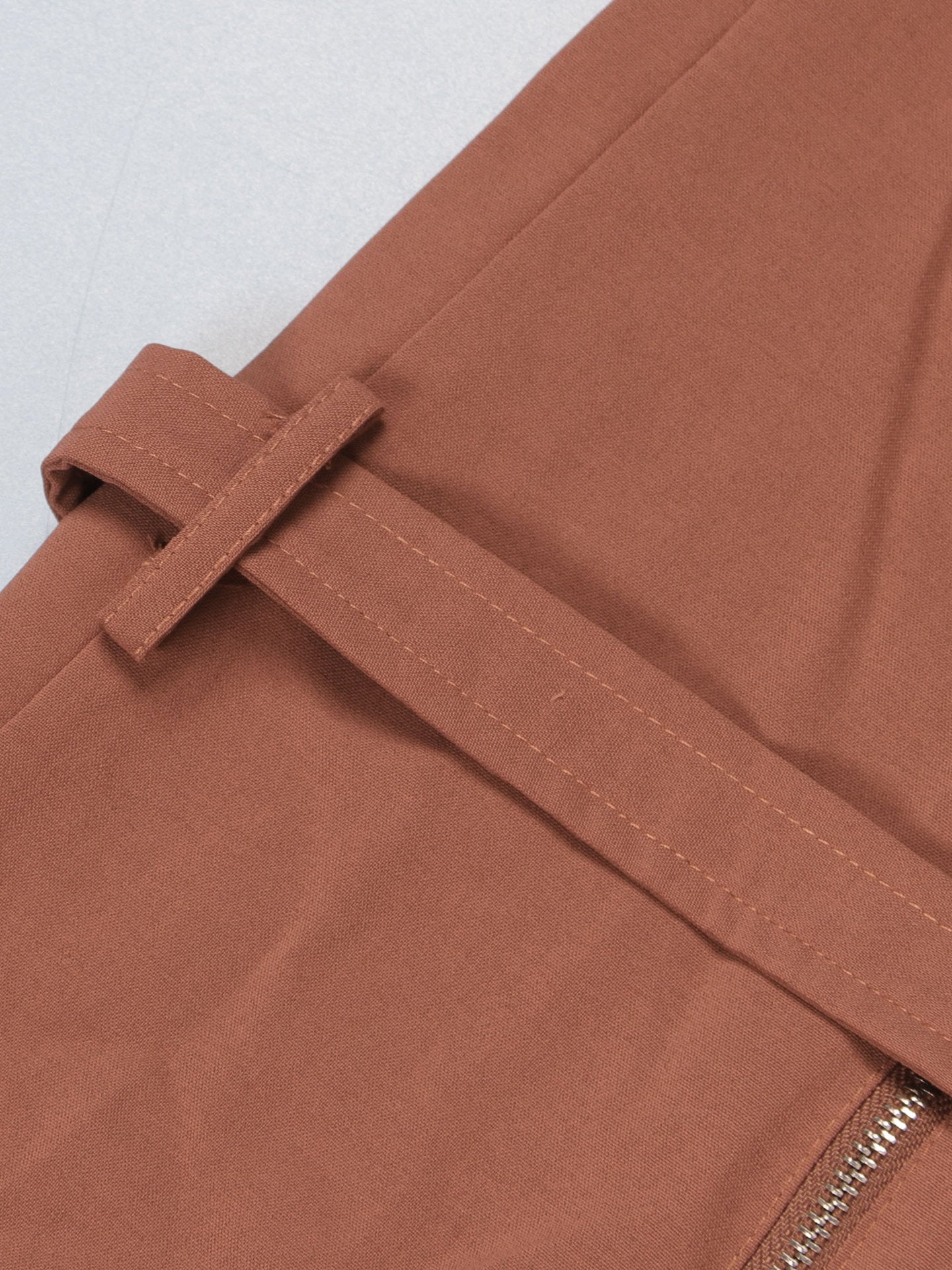 Short Sleeve Zipper Pocket Wide Leg Jumpsuit