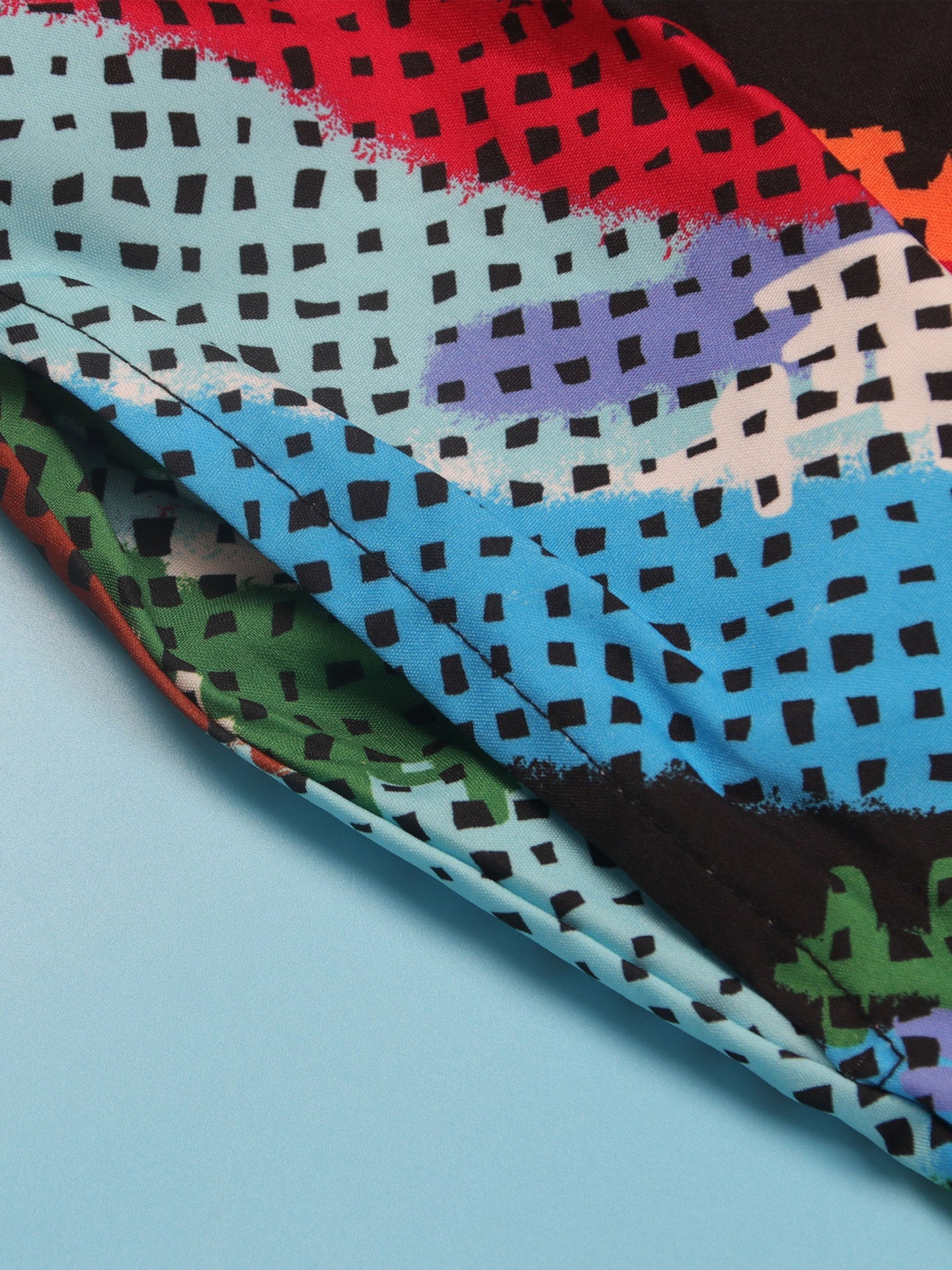 Print Zipper Wide Leg Jumpsuit